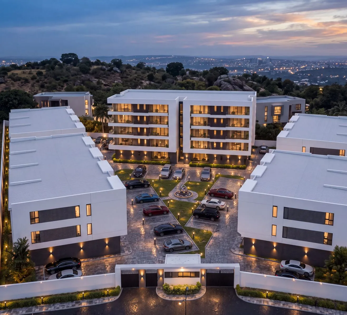 Aerial visualisation of Plot 22, Claire Mont, Katampe Extension