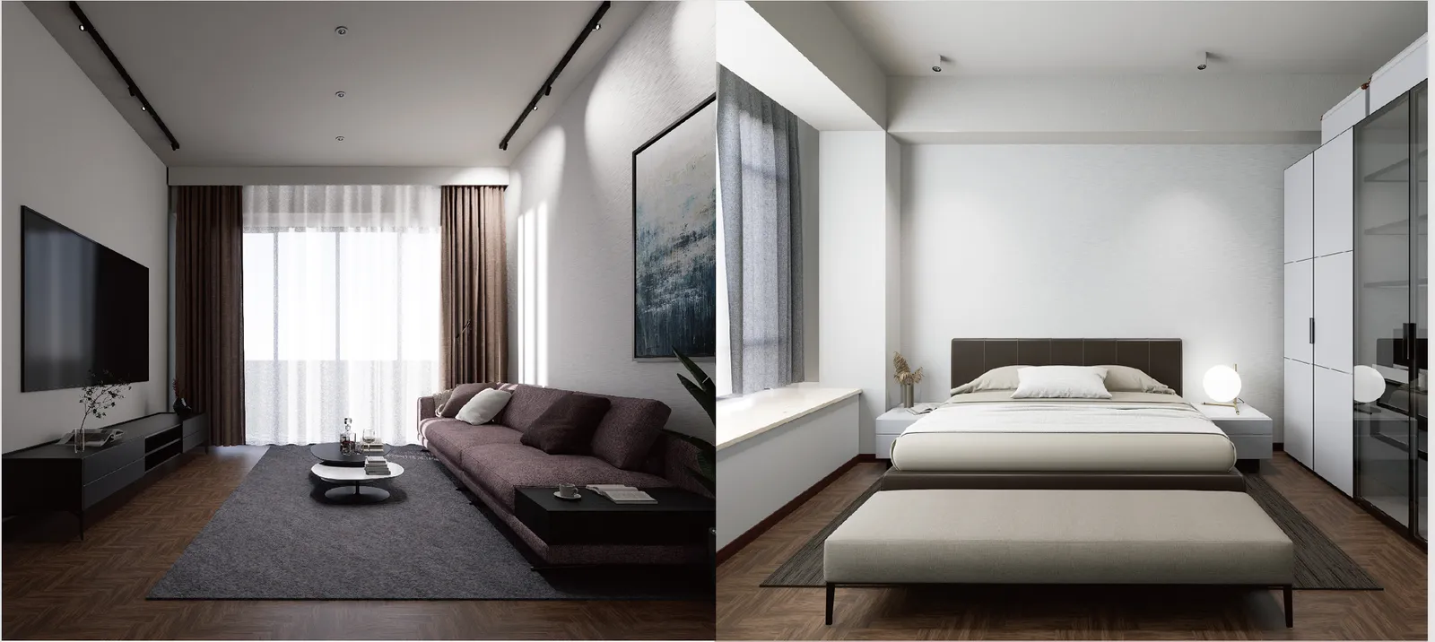restroom and bedroom