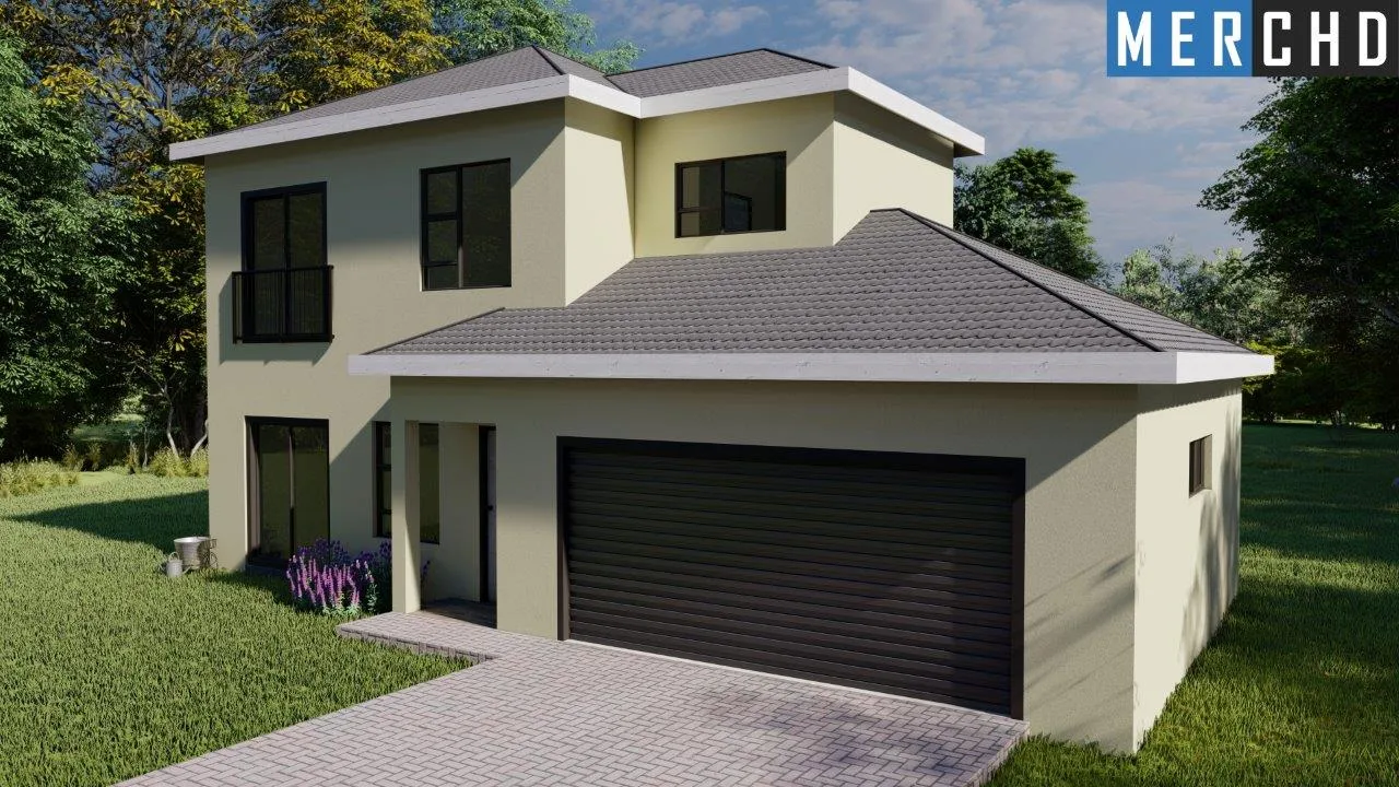 Amanda Hills double storey home illustration D1 (b)