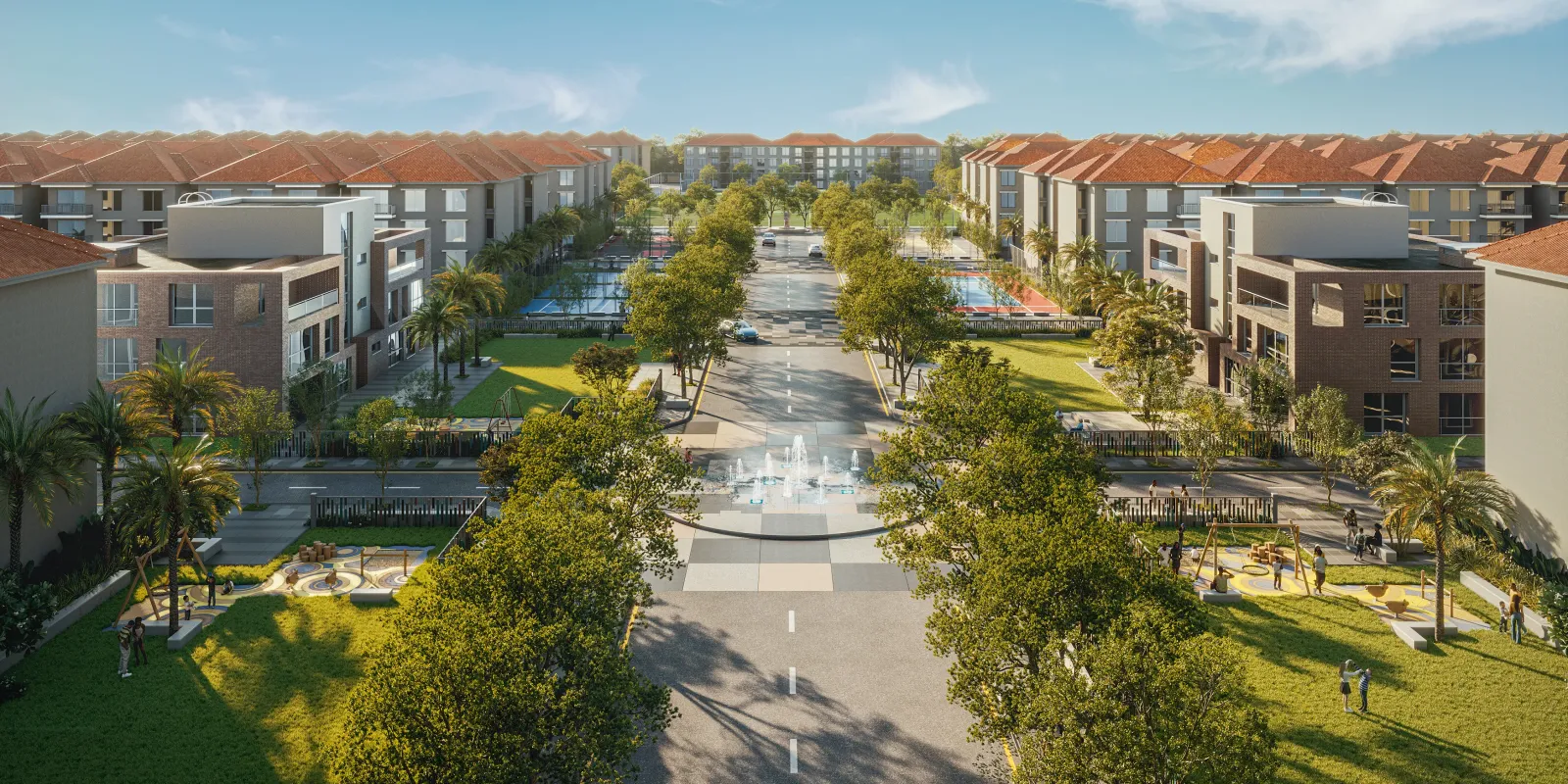 GARDEN CITY KINSHASA project lifestyle and architecture image.