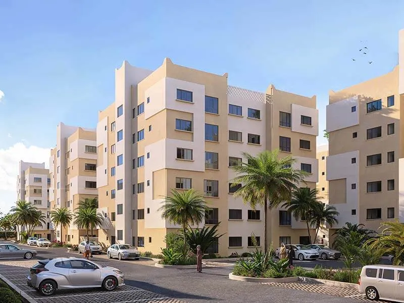 Aerial view of Santana Mtopanga - Modern housing project with green spaces and amenities
