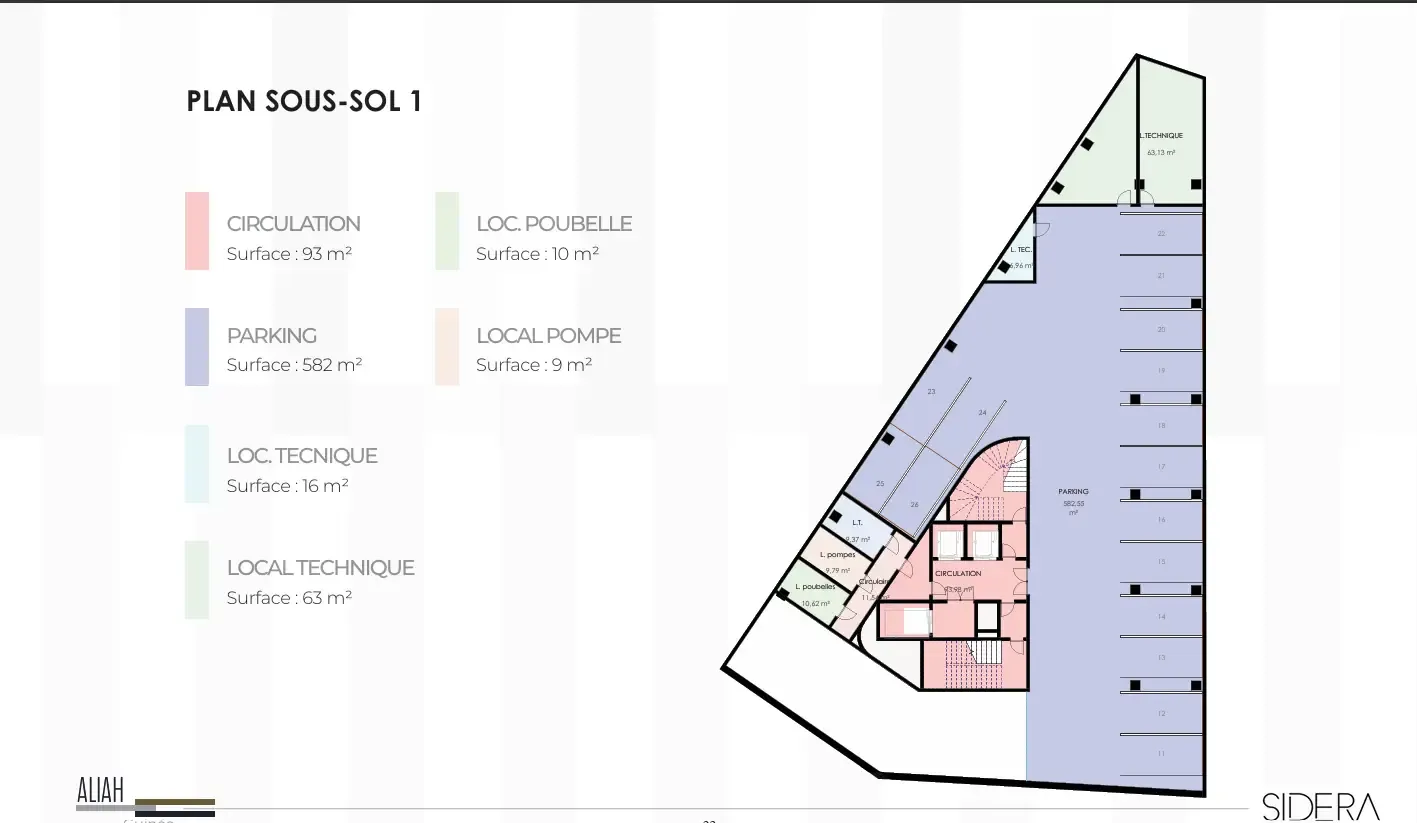 Plan sous sol Aliah