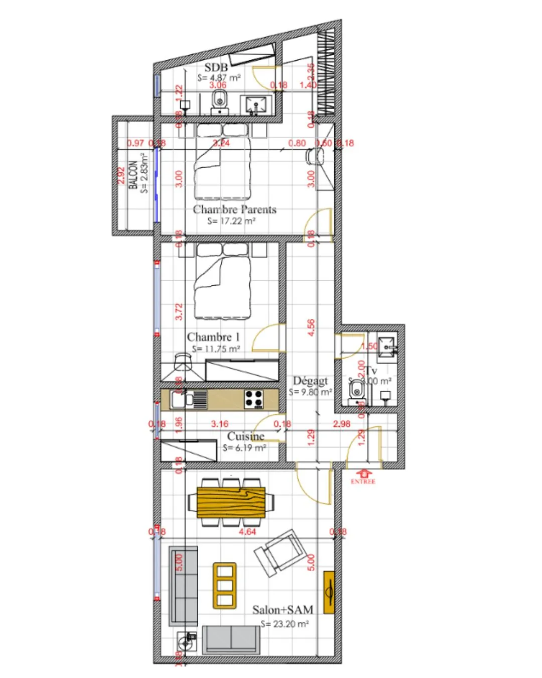 F3 E 92,7 M²