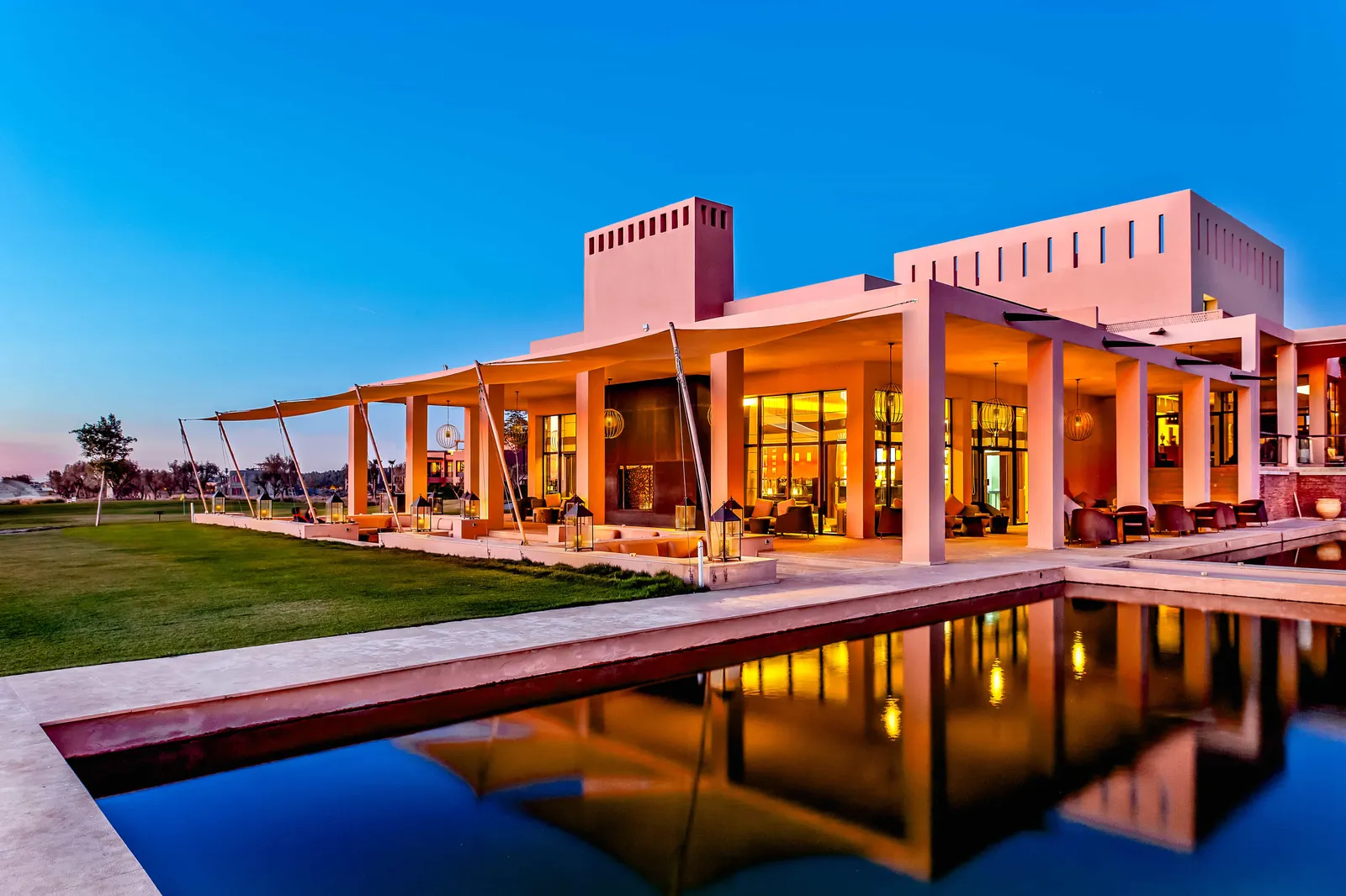 AL MAADEN GOLF RESORT MARRAKECH : Vue externe de la villa depuis la piscine