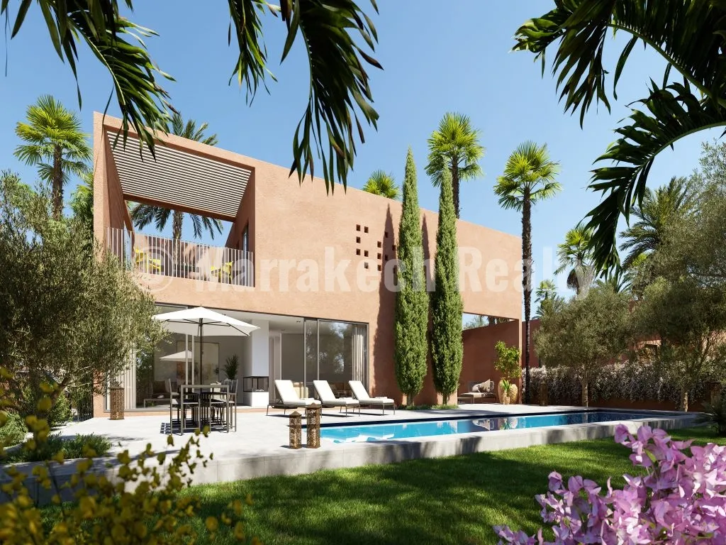 Domaine privé de 5 hectares : 30 villas dont un exemple de 4 chambres