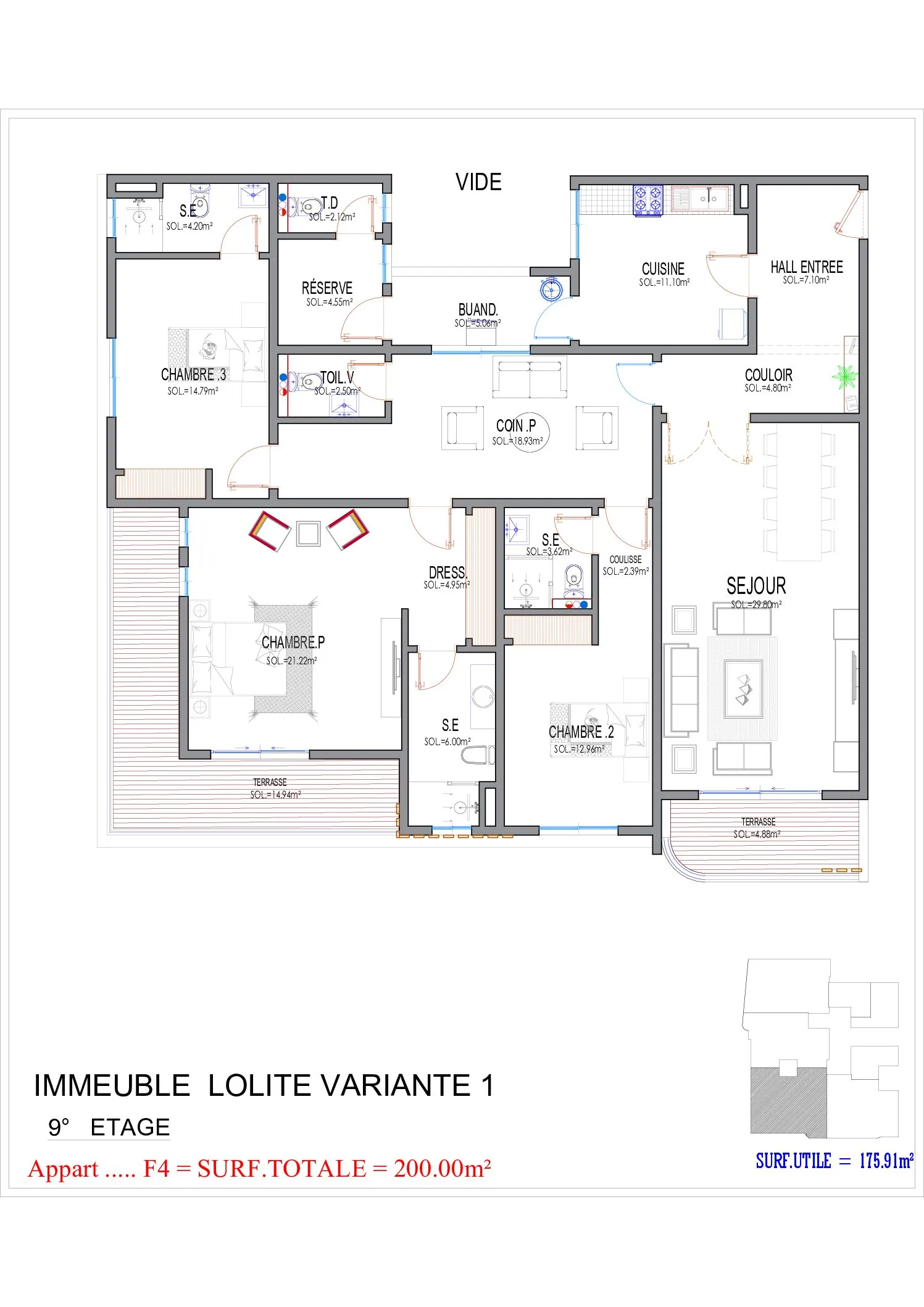 Type F4 200 m²