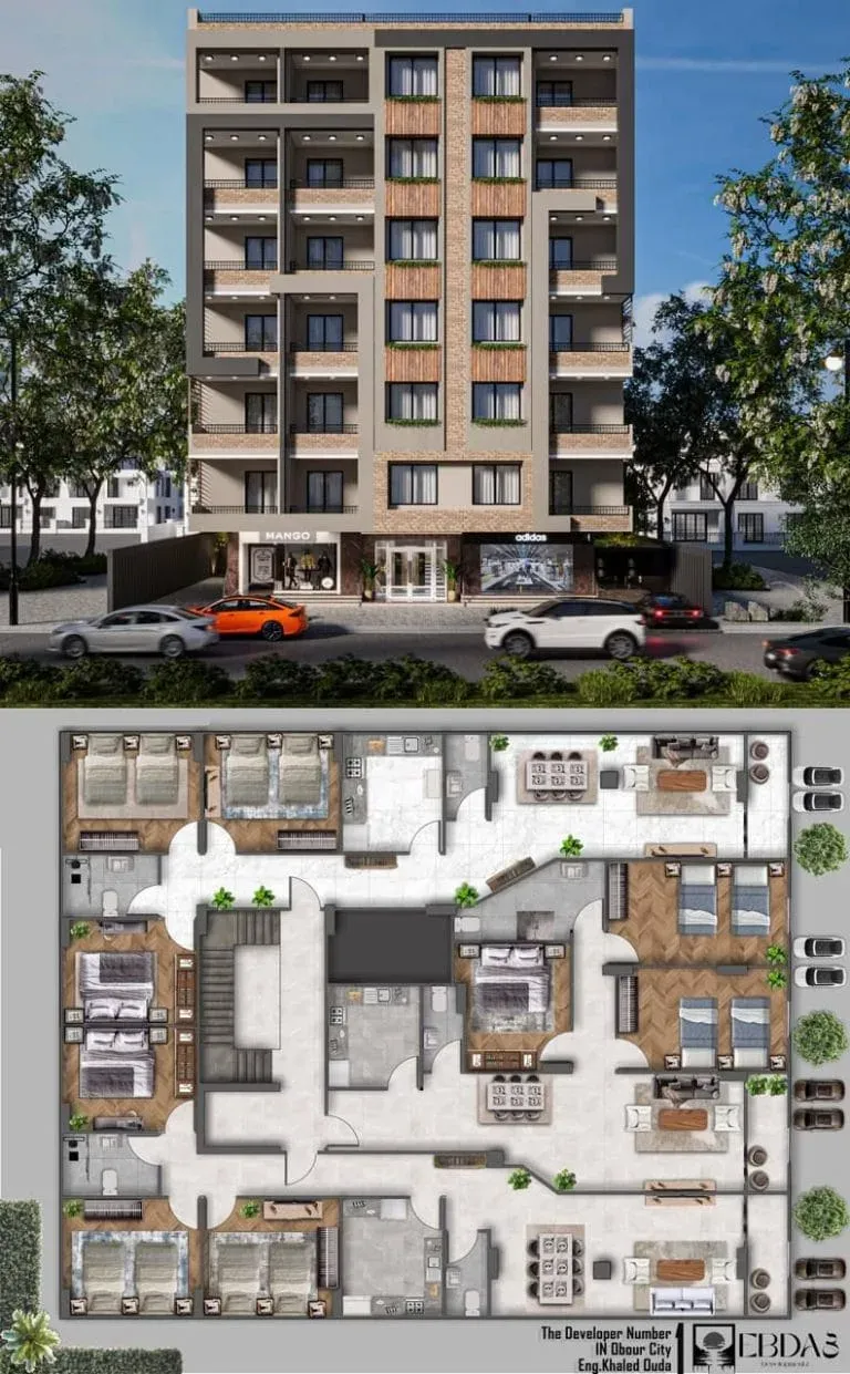 El Masa Tower - apartments for sale in New Obour City | Ouda Developments