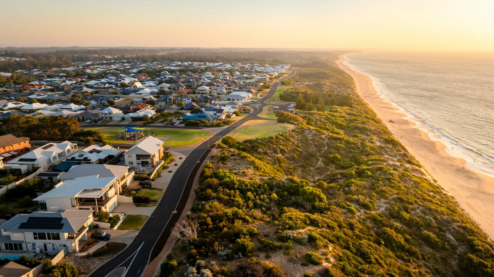 Dalyellup Beach from above