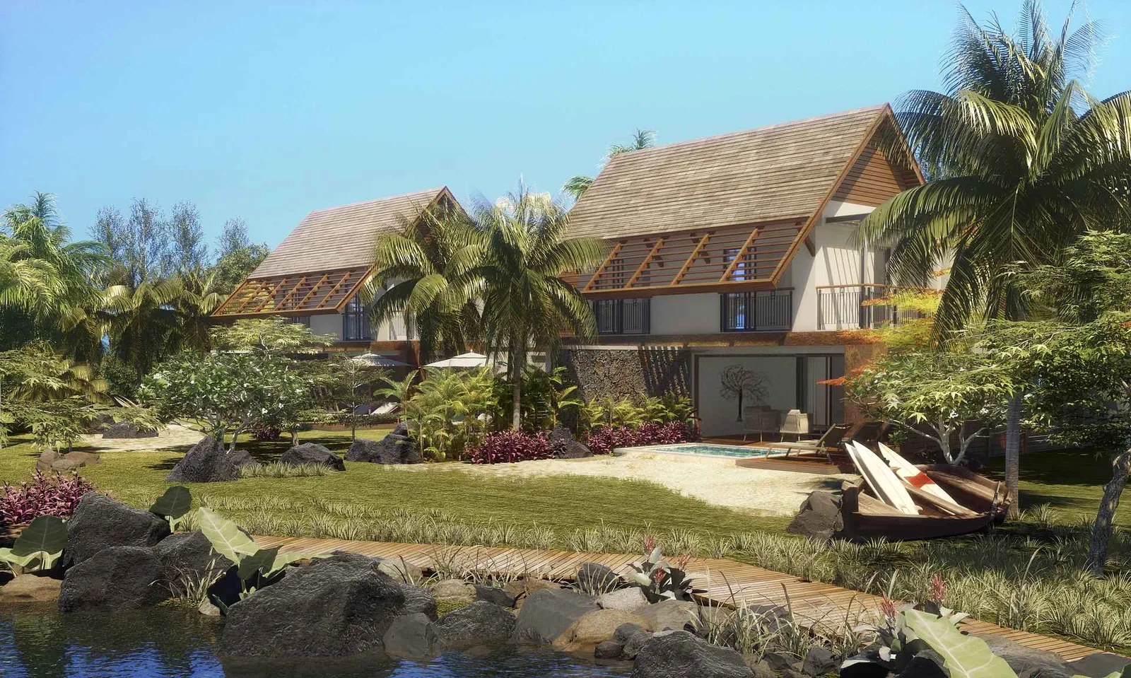 New Development: Villas with lake view — Pointe d’Esny