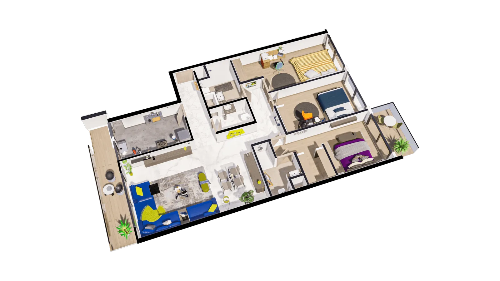 orbis-real-eatate-harhoura-hills-appartement-temoin-axo-F3-1-min