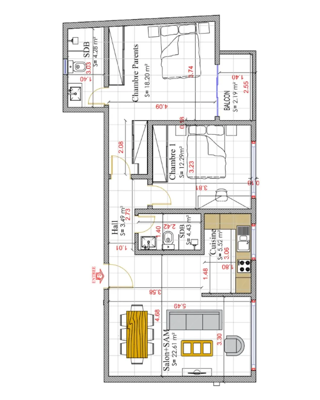 F3 D 82,50 m²