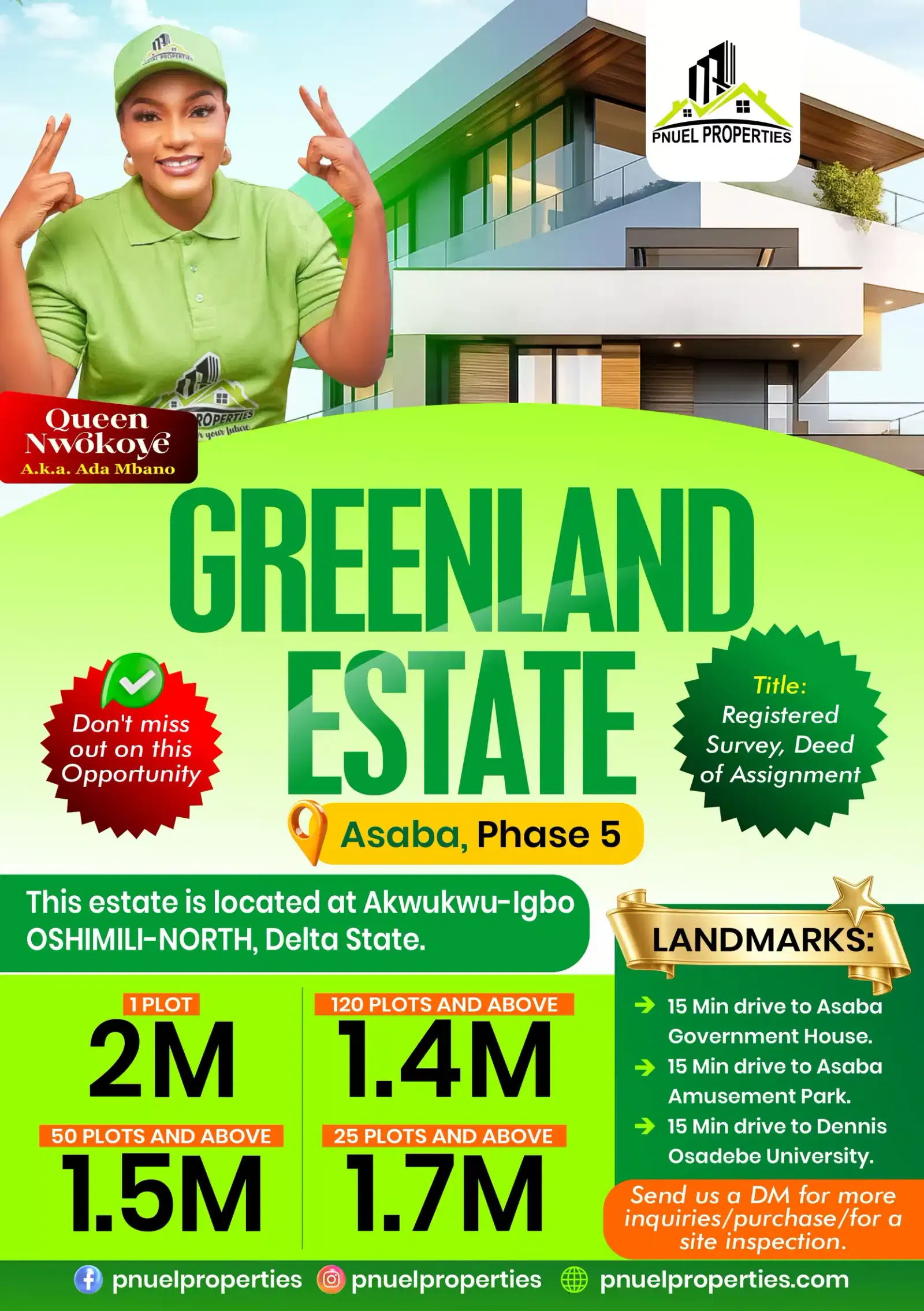 Greeland estate Asaba
