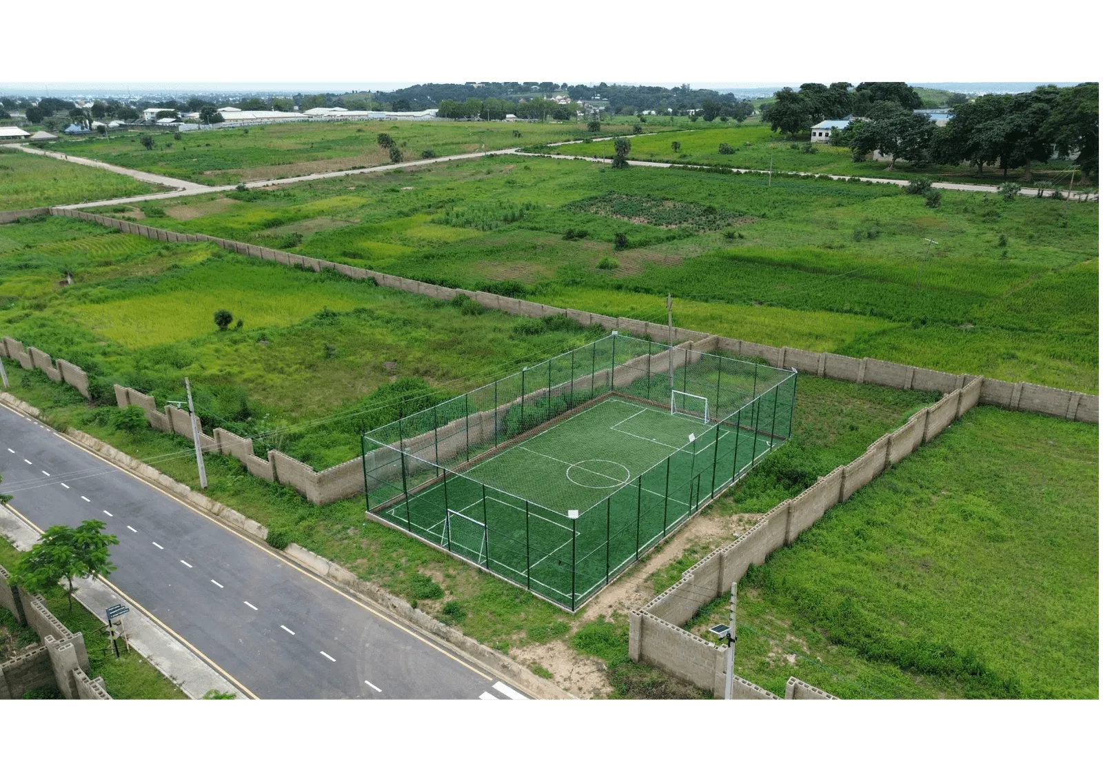 All services in place, construction ready