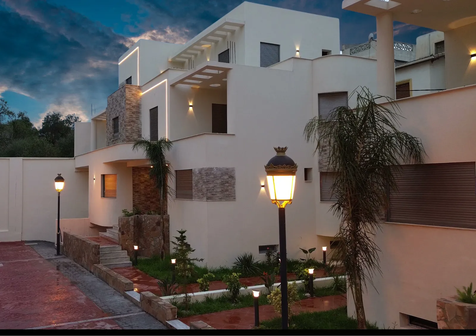 Résidence Le Jour - villa, autre angle de façade