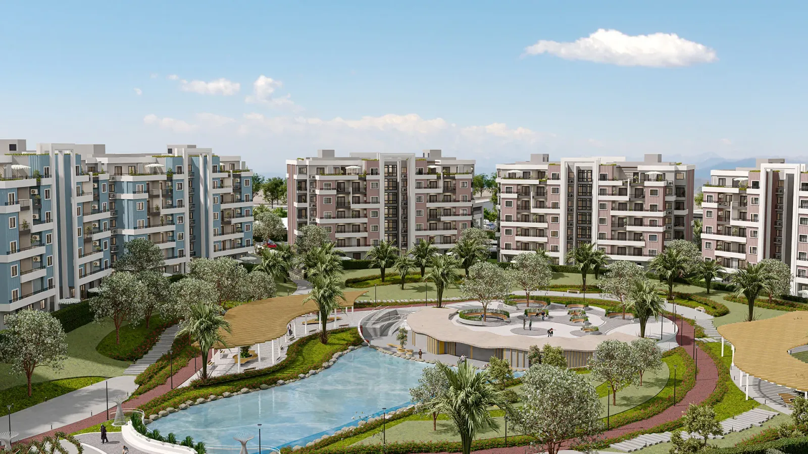 rock white new cairo luxury apartments facade