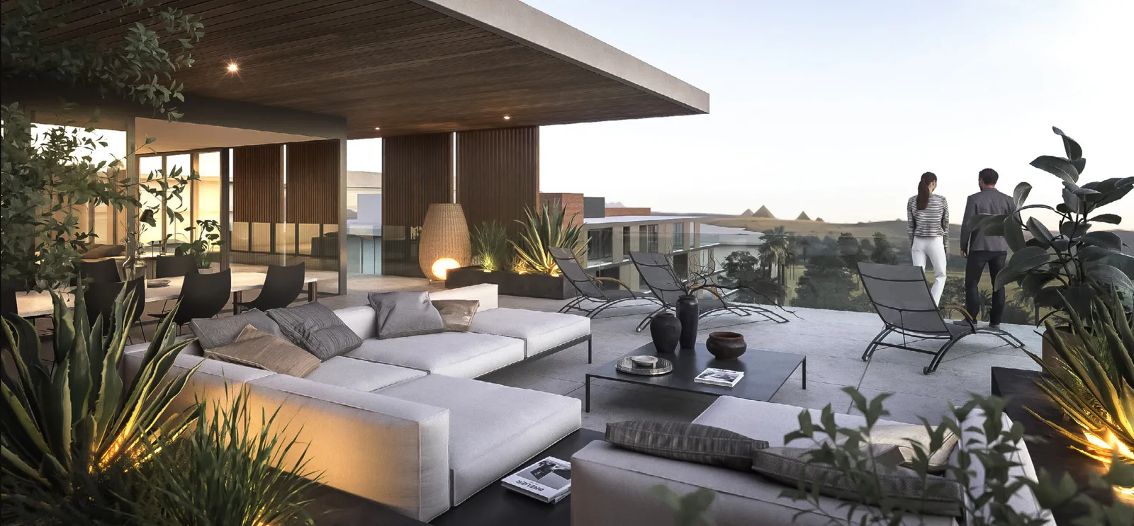 Artlife - Rooftop Terrace with Pyramid Views
