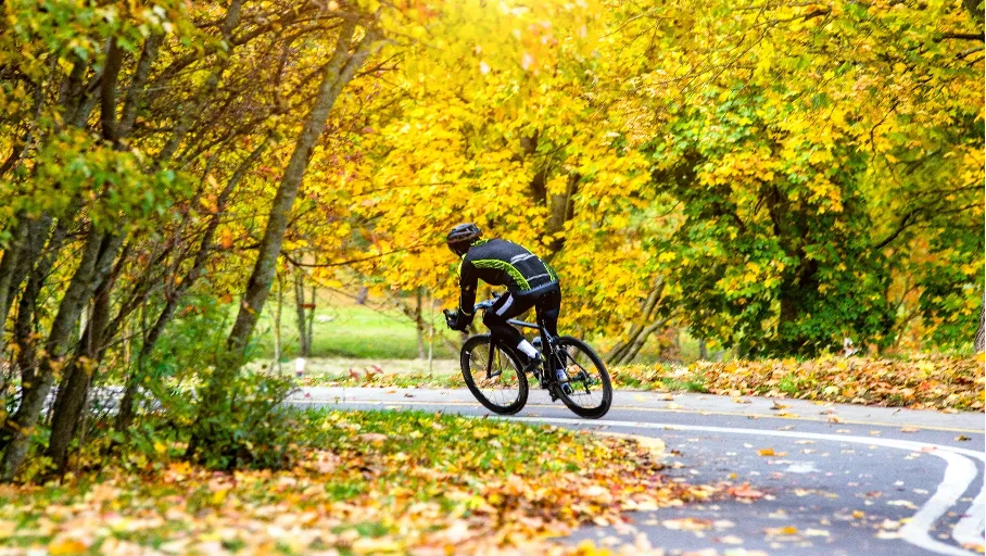 A resident cycling through The Meddows II, Ibeju-Lekki by Palton Morgan Holdings - the leading luxury real estate company in Lagos, Nigeria