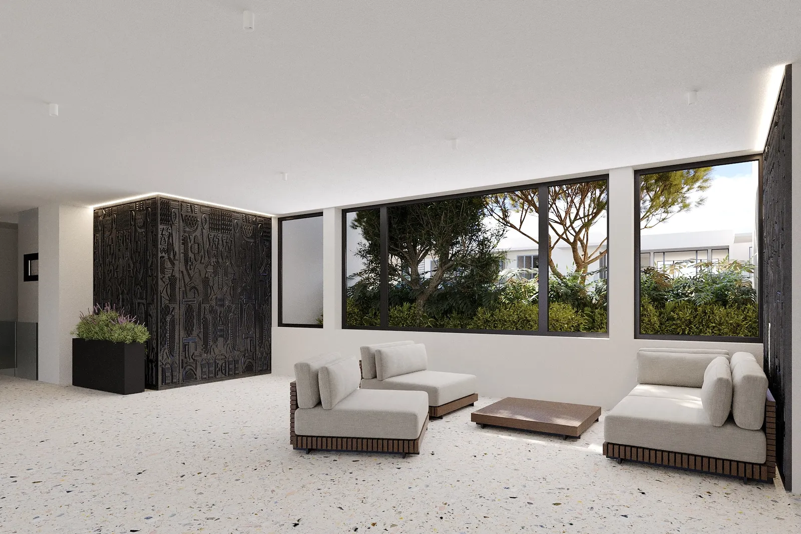 Millennium Heights lobby in secure gated community