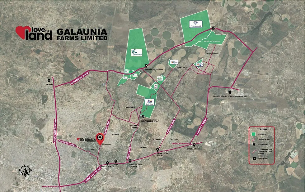 Galaunia Farms Map