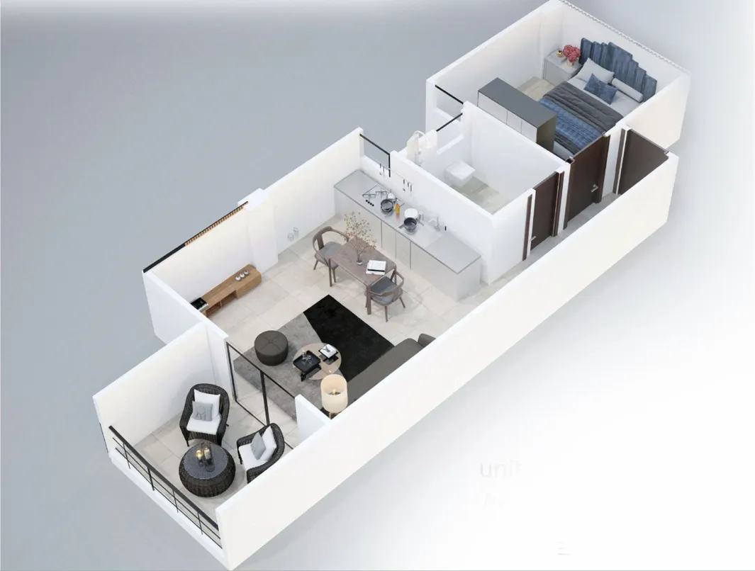 Holidays Park Resort 1 Bedroom layout