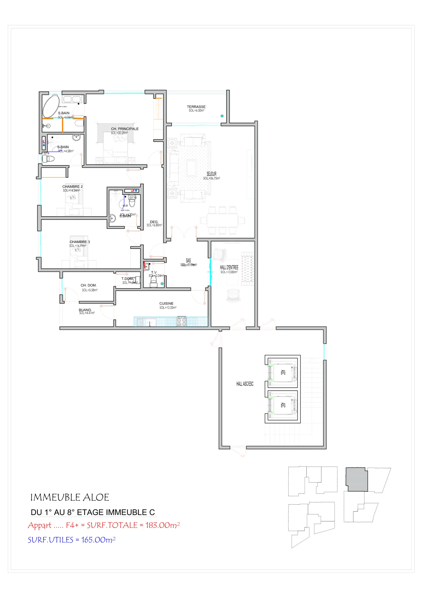 Type F4 183 m²