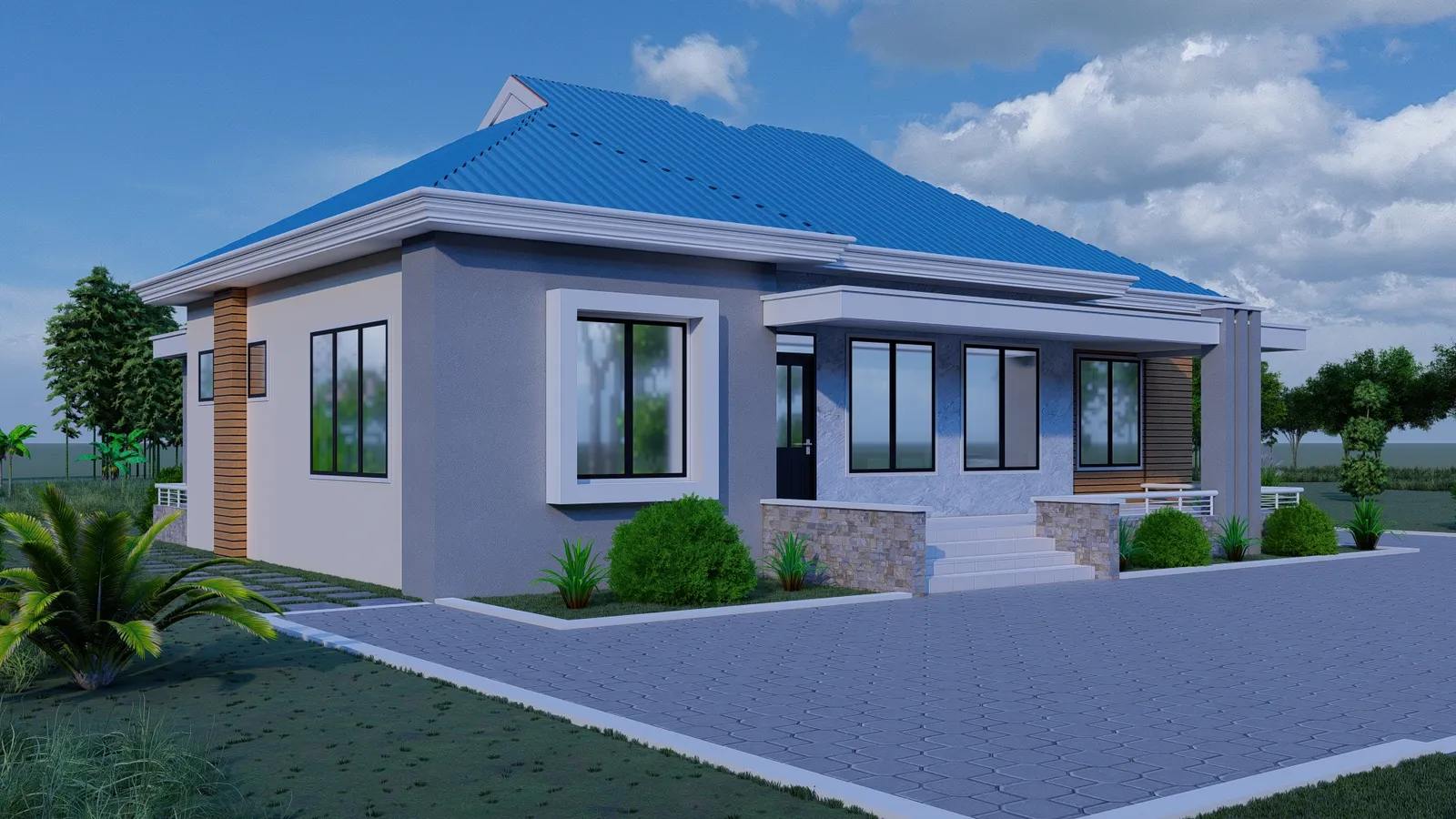 3 BD Pitched Roof Home