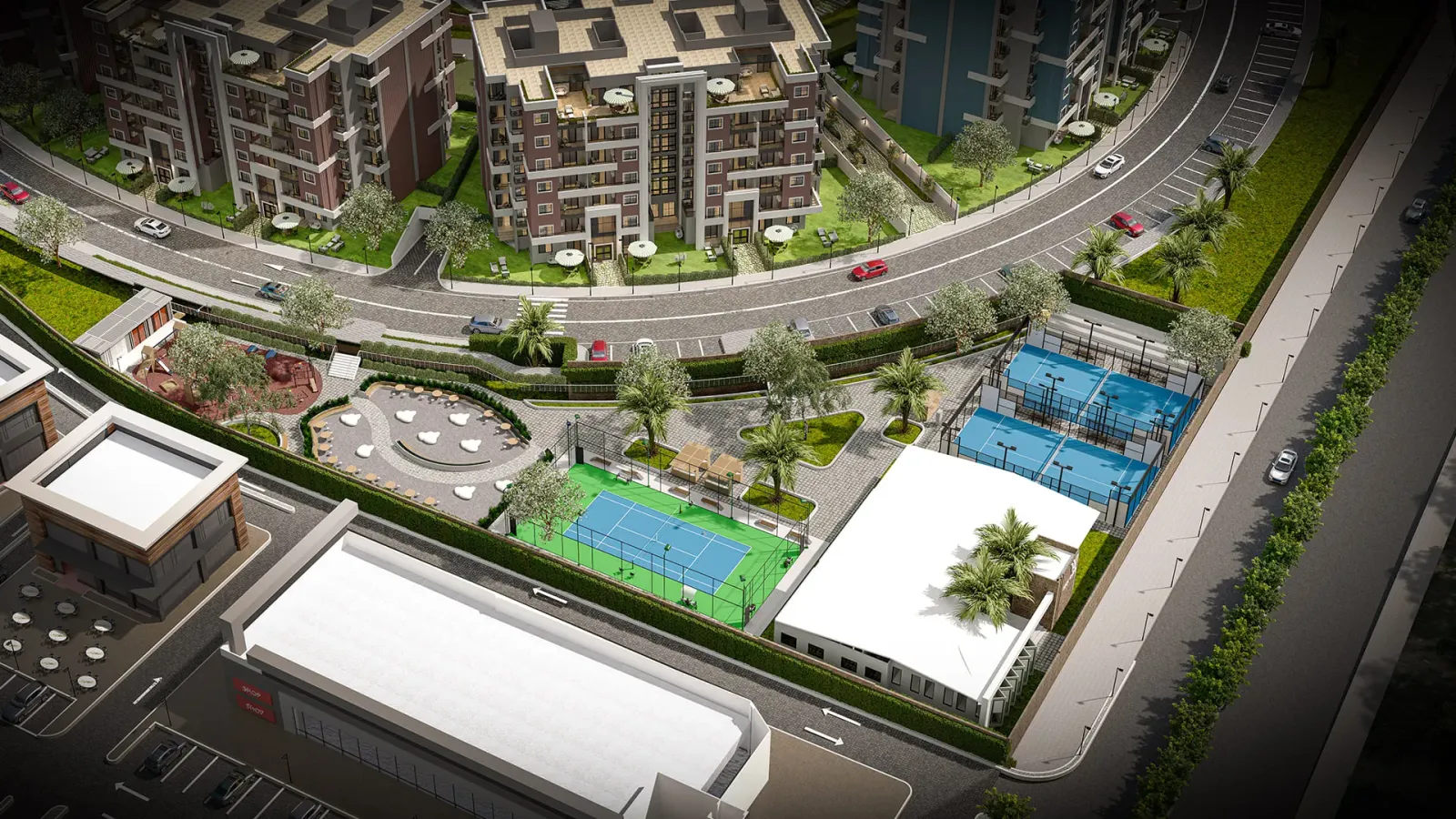 rock white compound new cairo exterior view