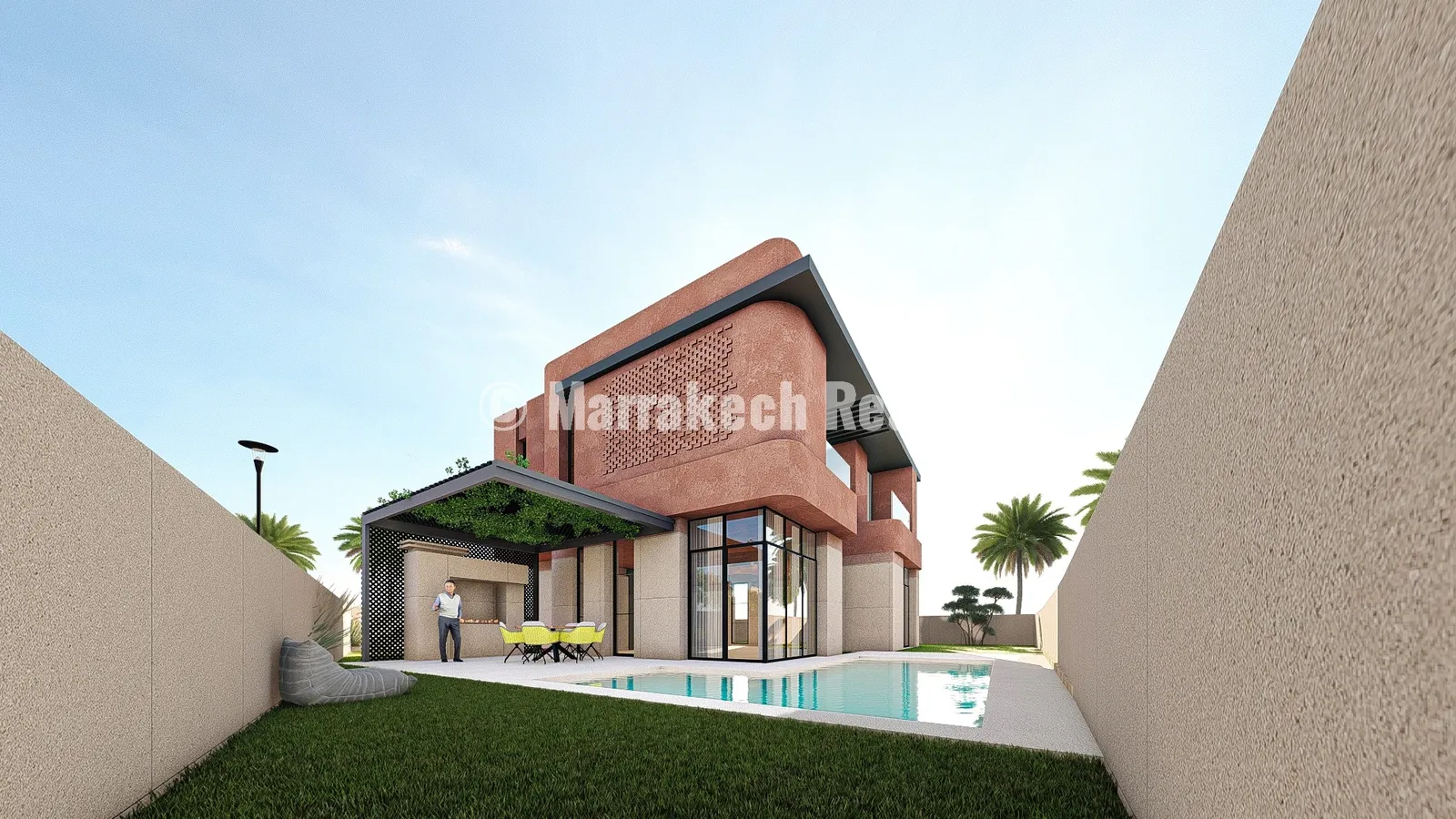 Villas Haut Standing 4 Suites à Vendre Route de Ouarzazate