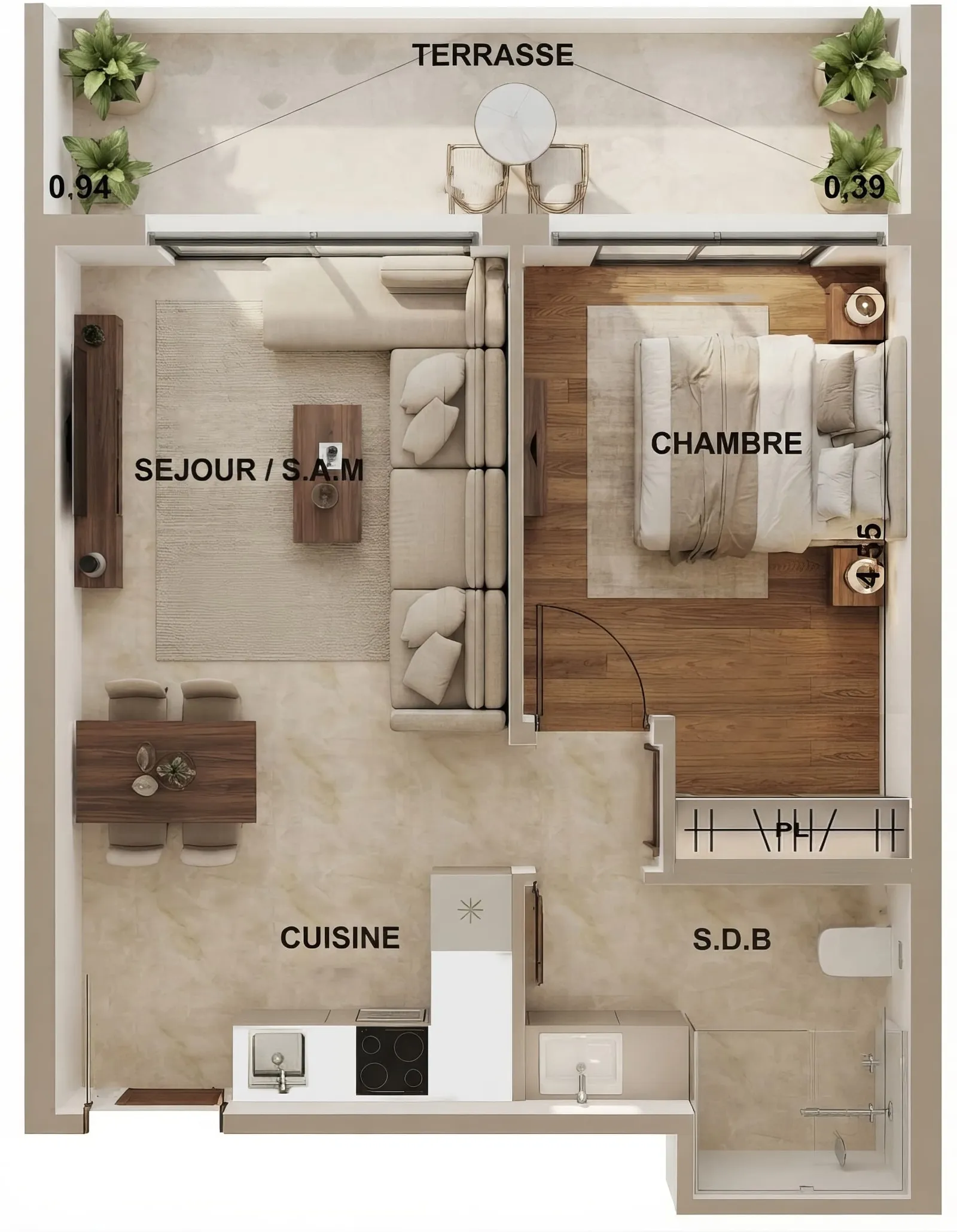Appartement T2