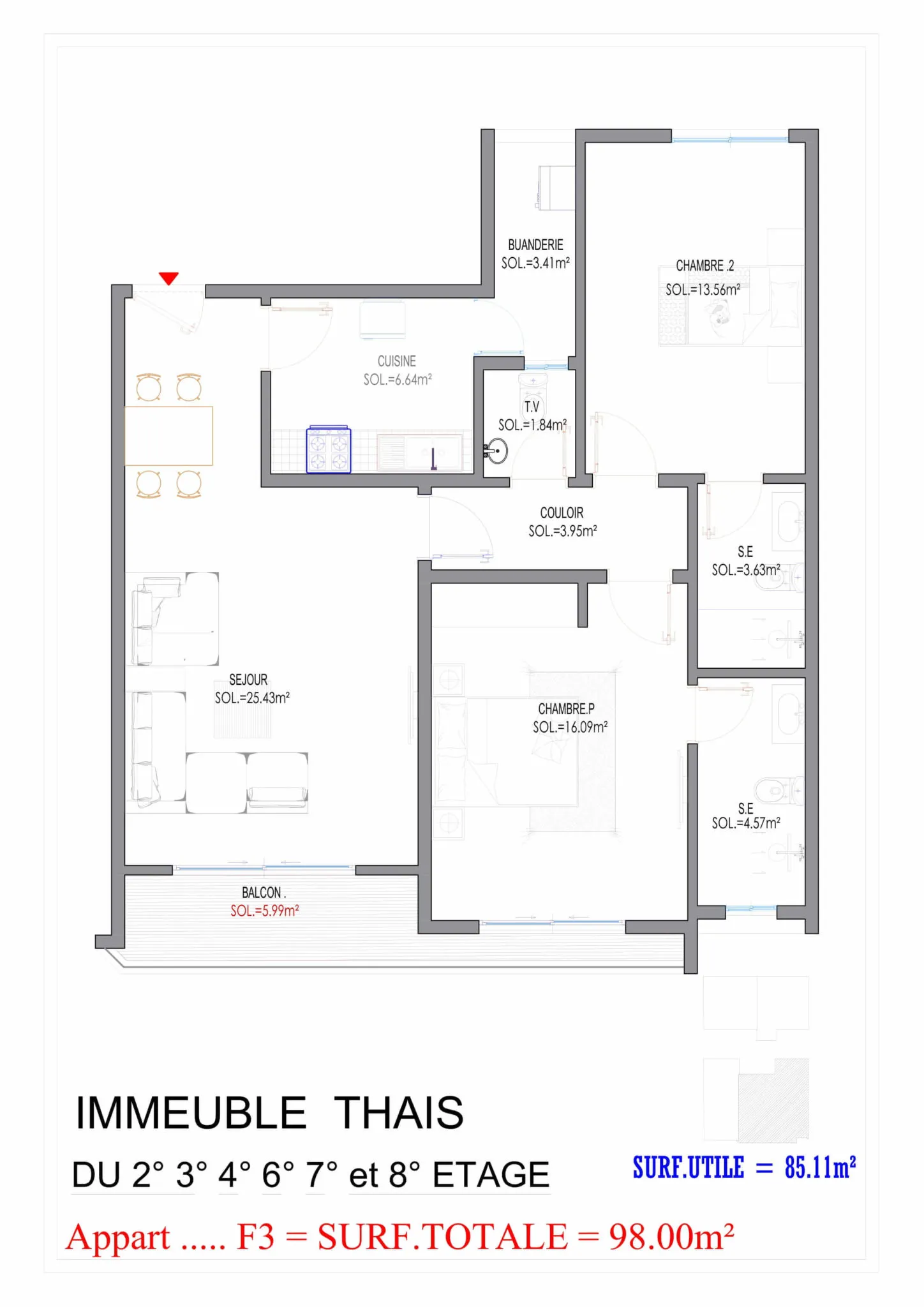 F3 98 m²