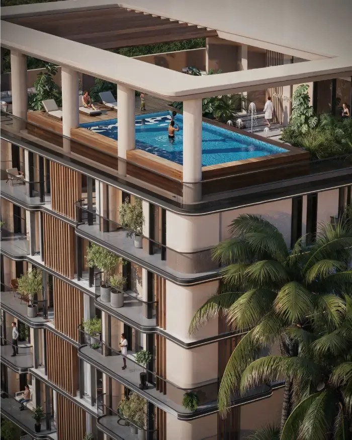 Rooftop swimming pool