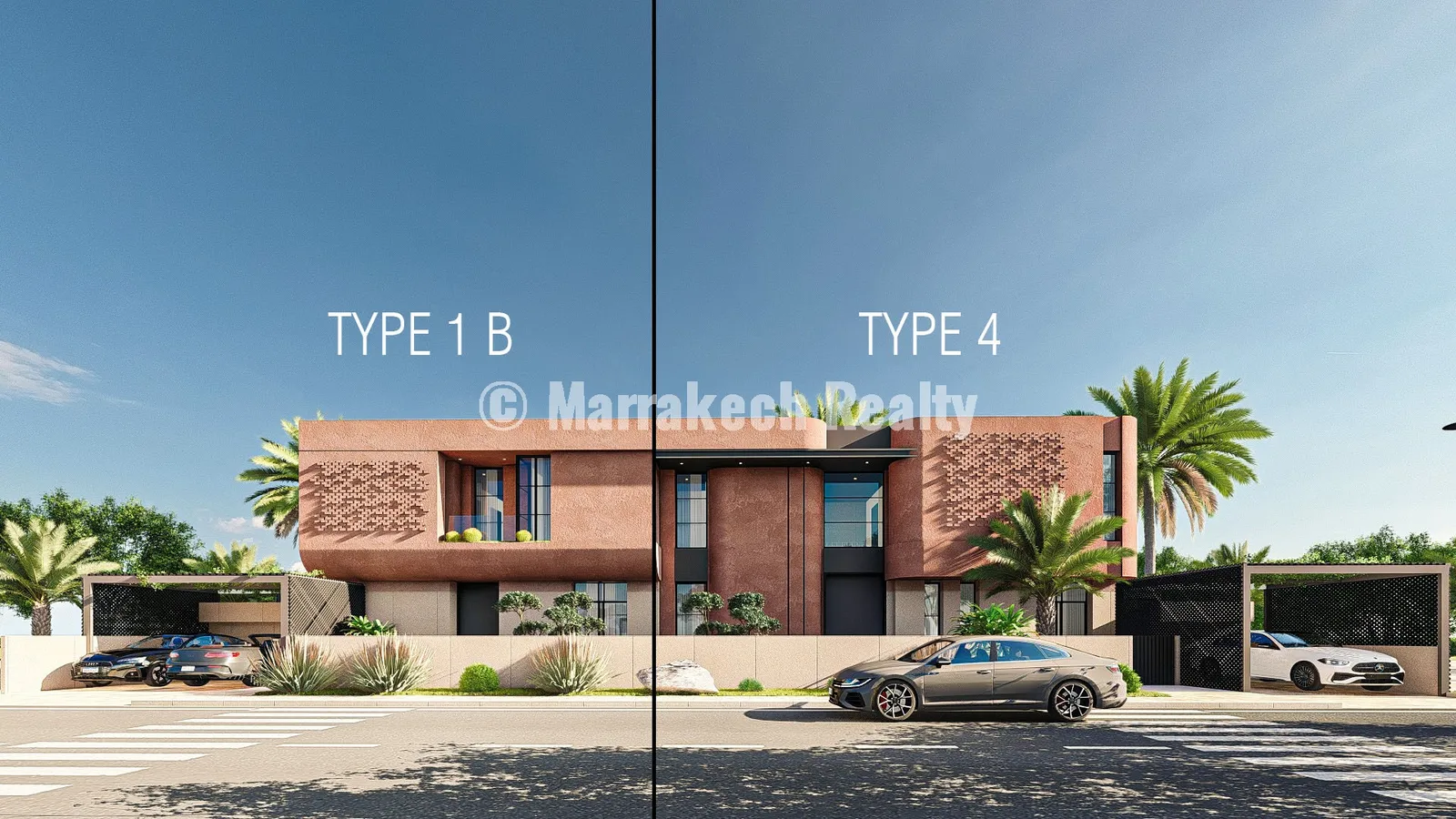 Villas Haut Standing 4 Suites à Vendre Route de Ouarzazate