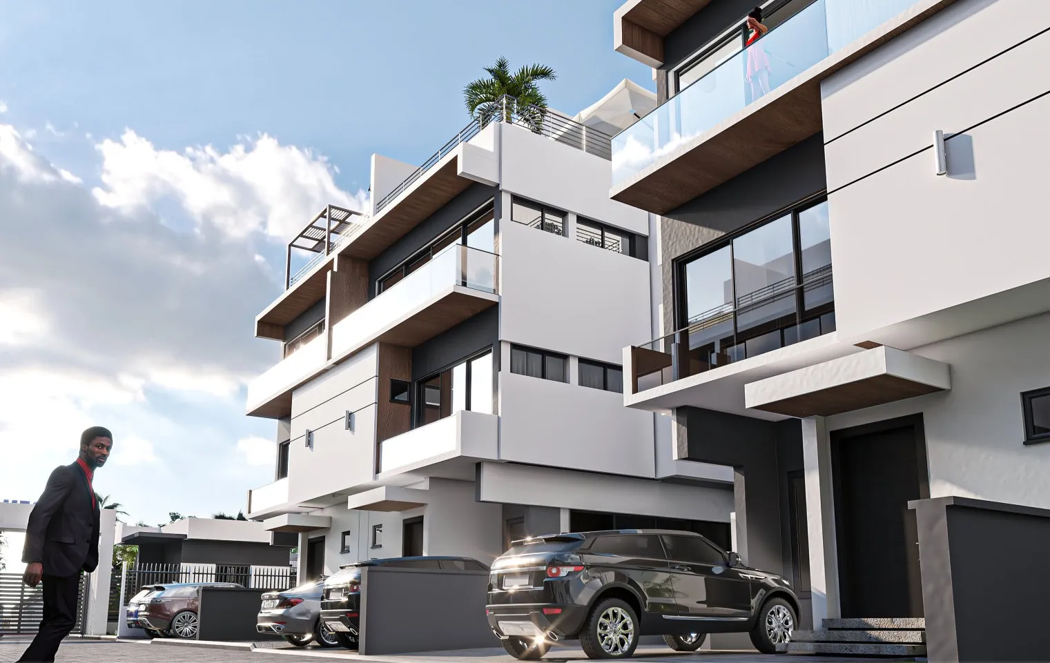 Detached luxury home with rooftop garden at Claren Villas, Ikoyi
