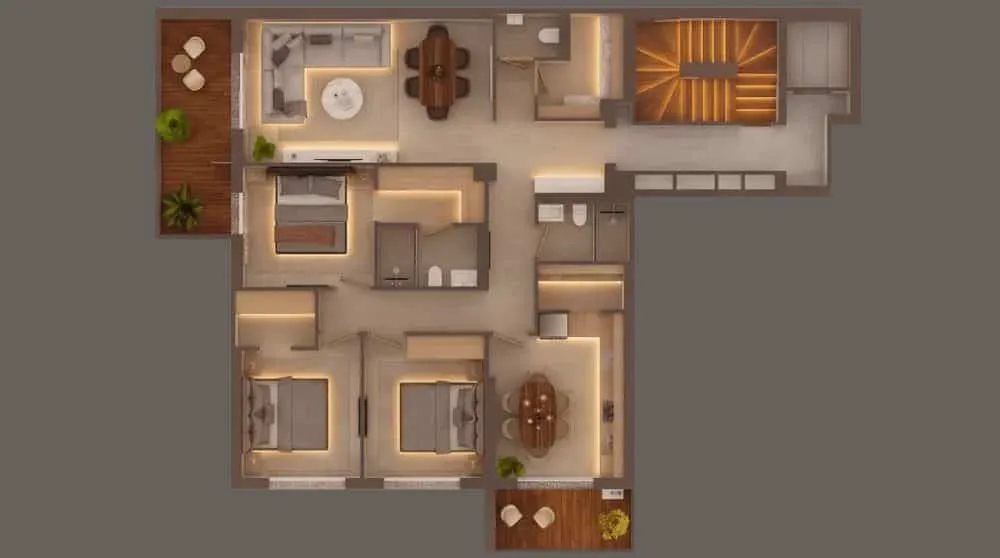 Appartement F4 avec crédit bancaire à vendre à Alger