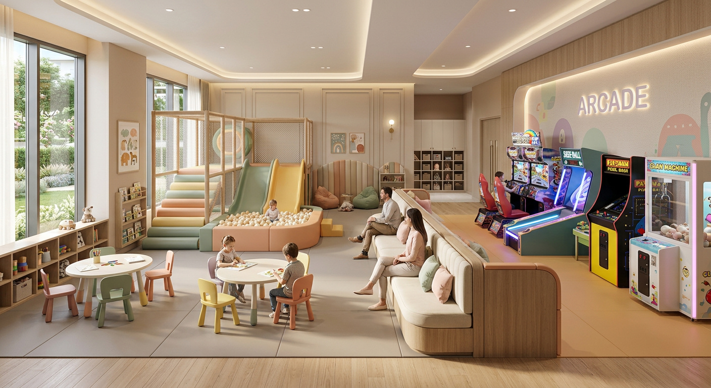 Aire de jeux intérieure pour enfants